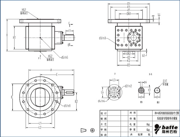 ZB-K polymer discharge extrusion melt pump for reactor